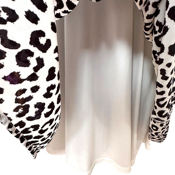 EXPRESS Leopard Animal Print Mob Wife Midi Dress Sz L - Picture 7 of 10